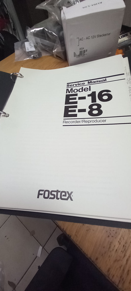 Fostex E-16 E-8 E16 E8 SERVICE MANUAL ORIGINAL