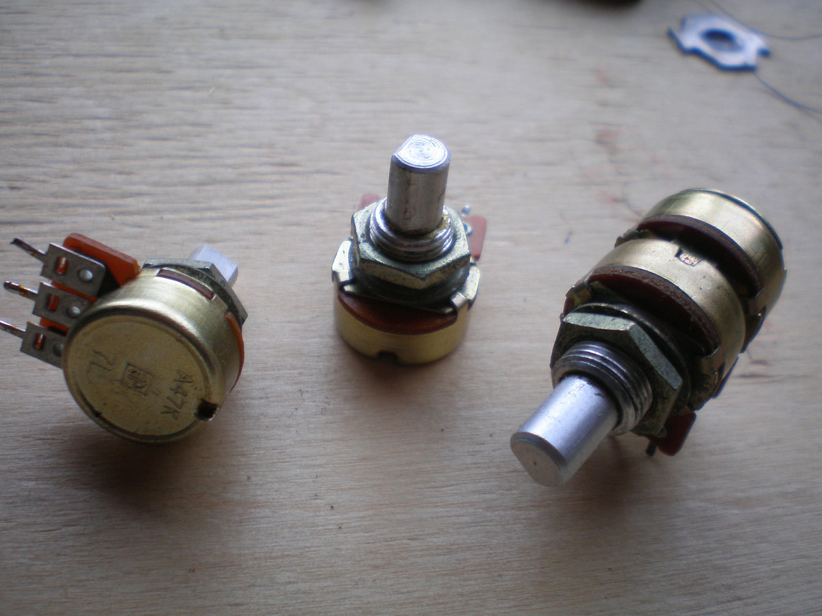 1/4" variable resistors / volume controls / pots