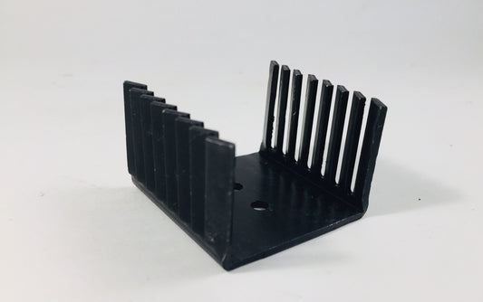 Dual T0220 TO220 heatsinks black pack of 5